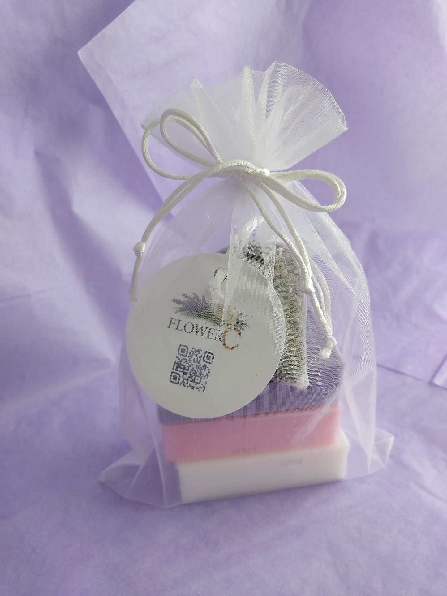 Zeeppakketje met lavendel