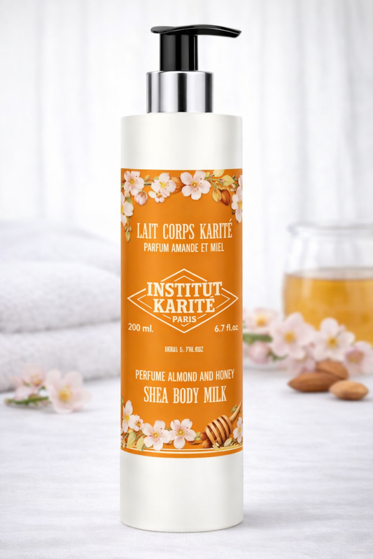 Body Milk met Shea Butter – Amandel en honing - Institut de Karité Paris - 200ml